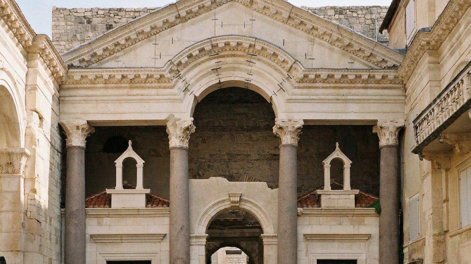 The peristyle of Diocletian's Palace, Split